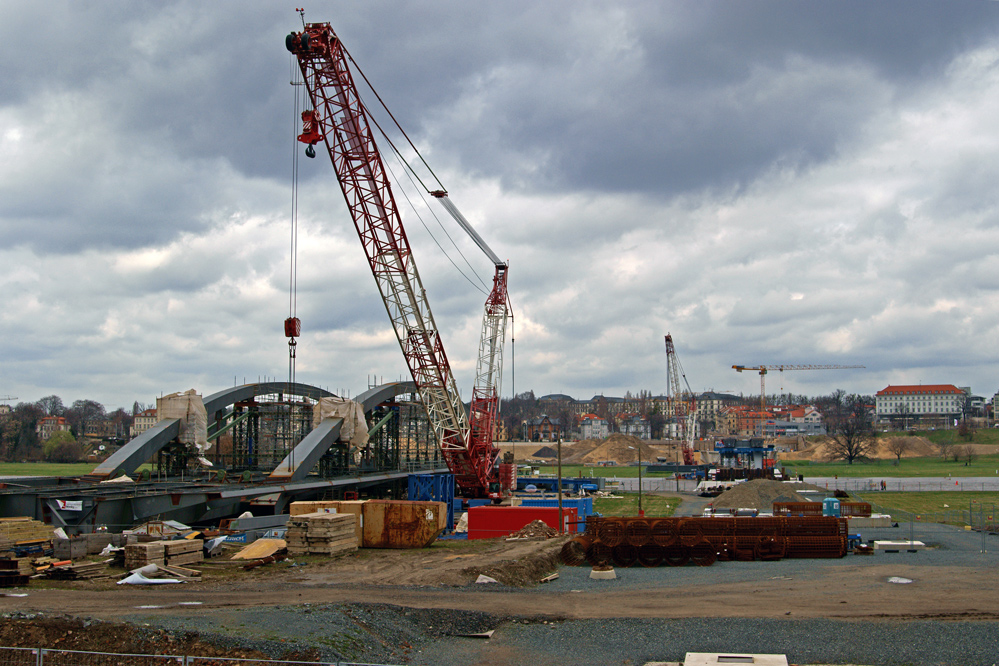 Baustelle Waldschlösschenbrücke