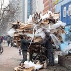 Baustellenentsorgung mit dem Fahrrad