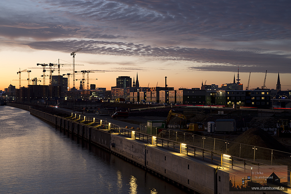 Baustellenromantik in der Hafencity