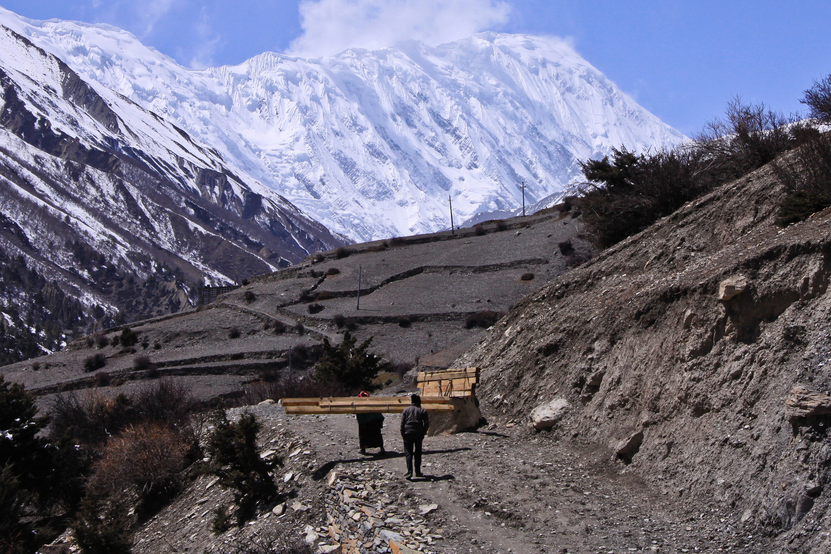 Baustofftransport Nepal