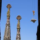 Bautätigkeit auf der Sagrada Familia