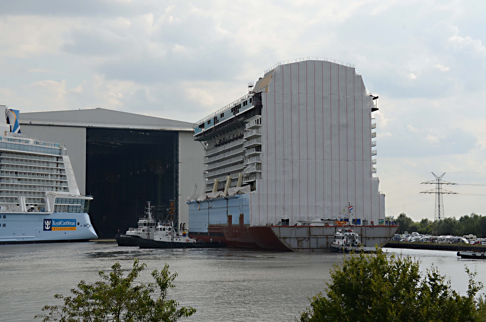 Bauteil fürs nächste Kreuzfahrschiff