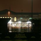 Bautzen, Bahnhof bei Nacht