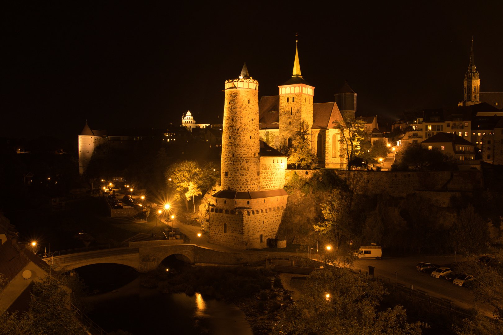 Bautzen bei Nacht