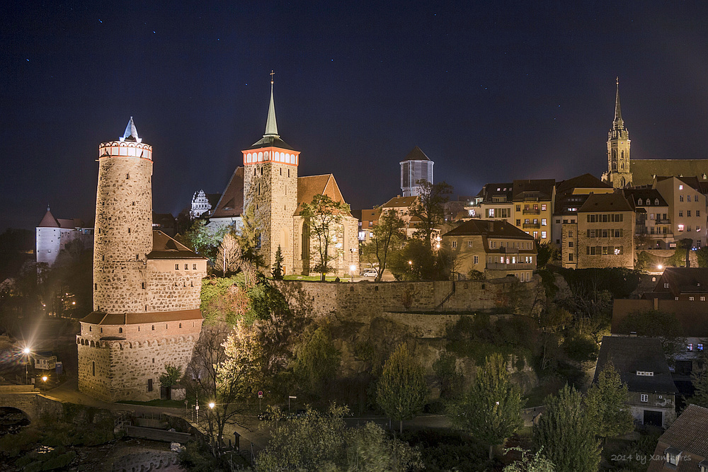 BAUTZEN: BLICK VON DER FRIEDENSBRÜCKE