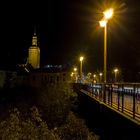 Bautzen, Kronprinzenbrücke bei Nacht