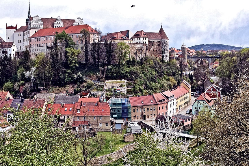 Bautzen Ortenburg, historisches Stadtbild