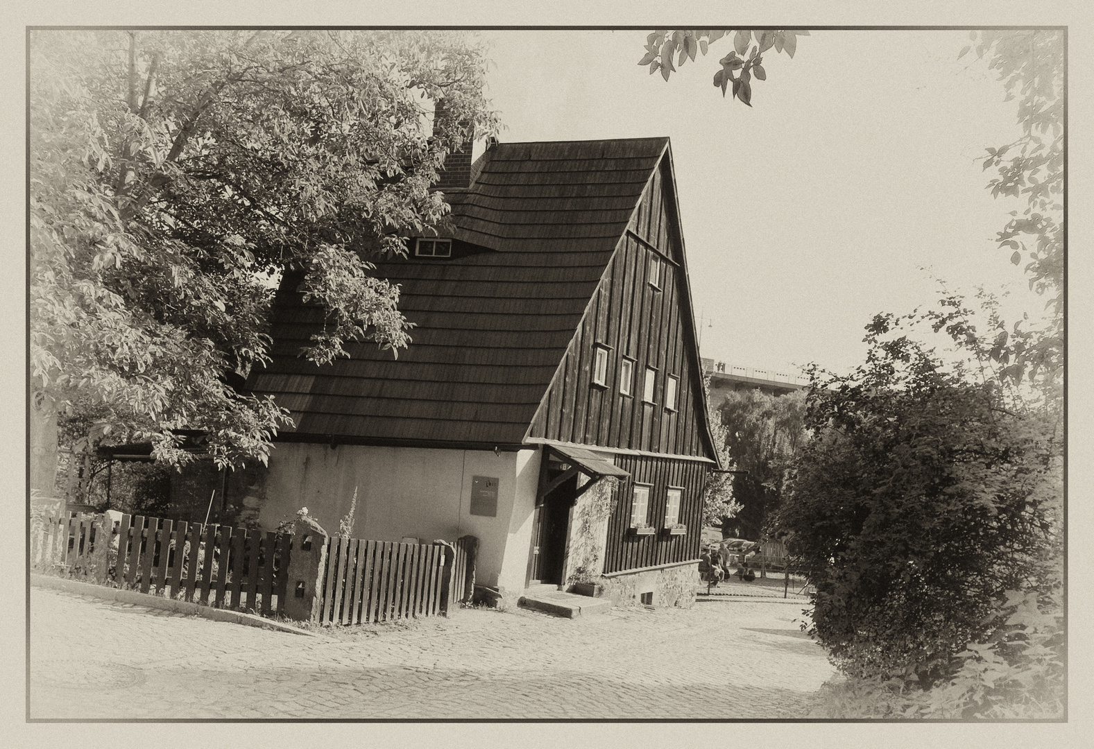 Bautzen, Vor der Fischerpforte "Hexenhäuschen"