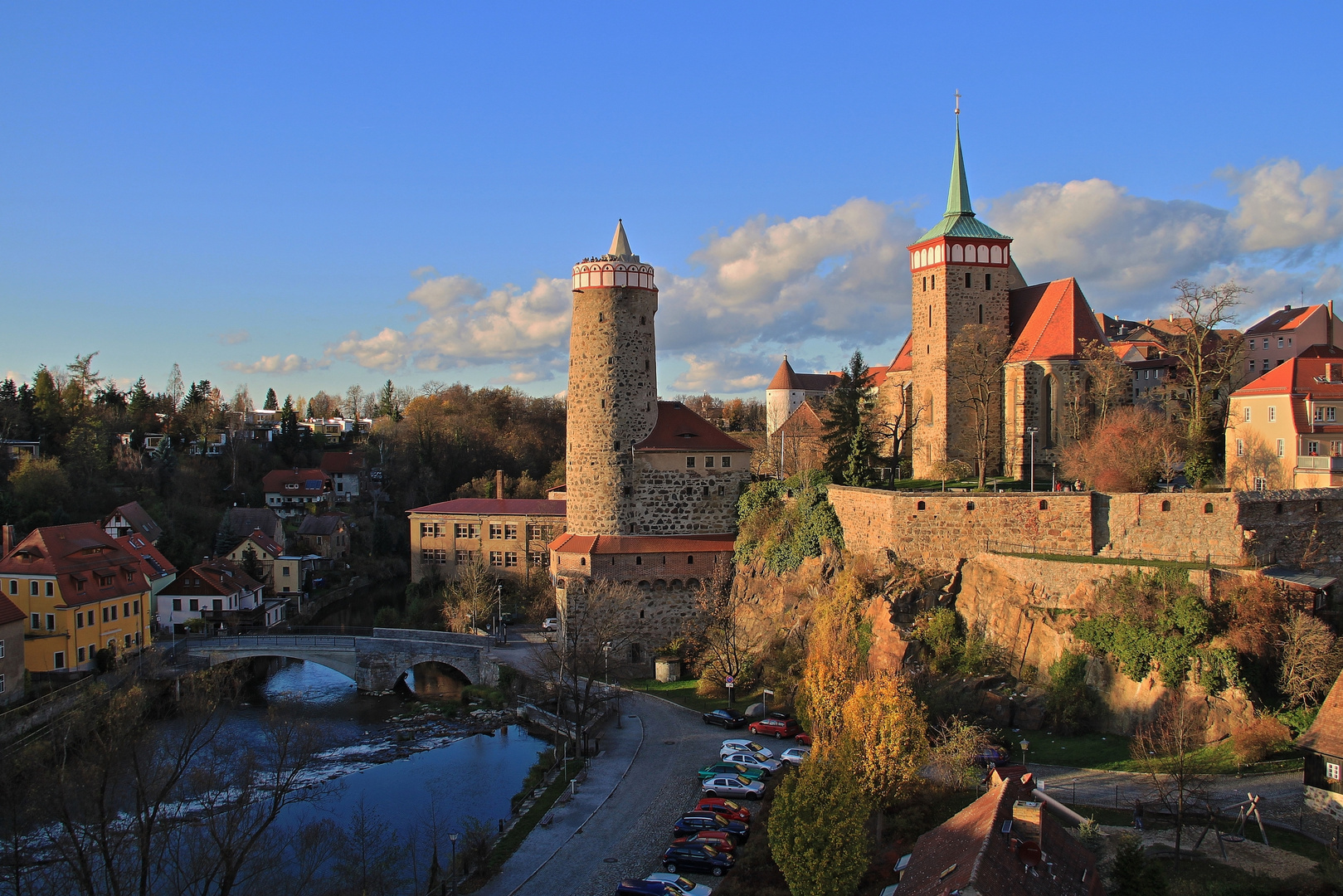 Bautzen, Wasserkunst und Michaeliskirche