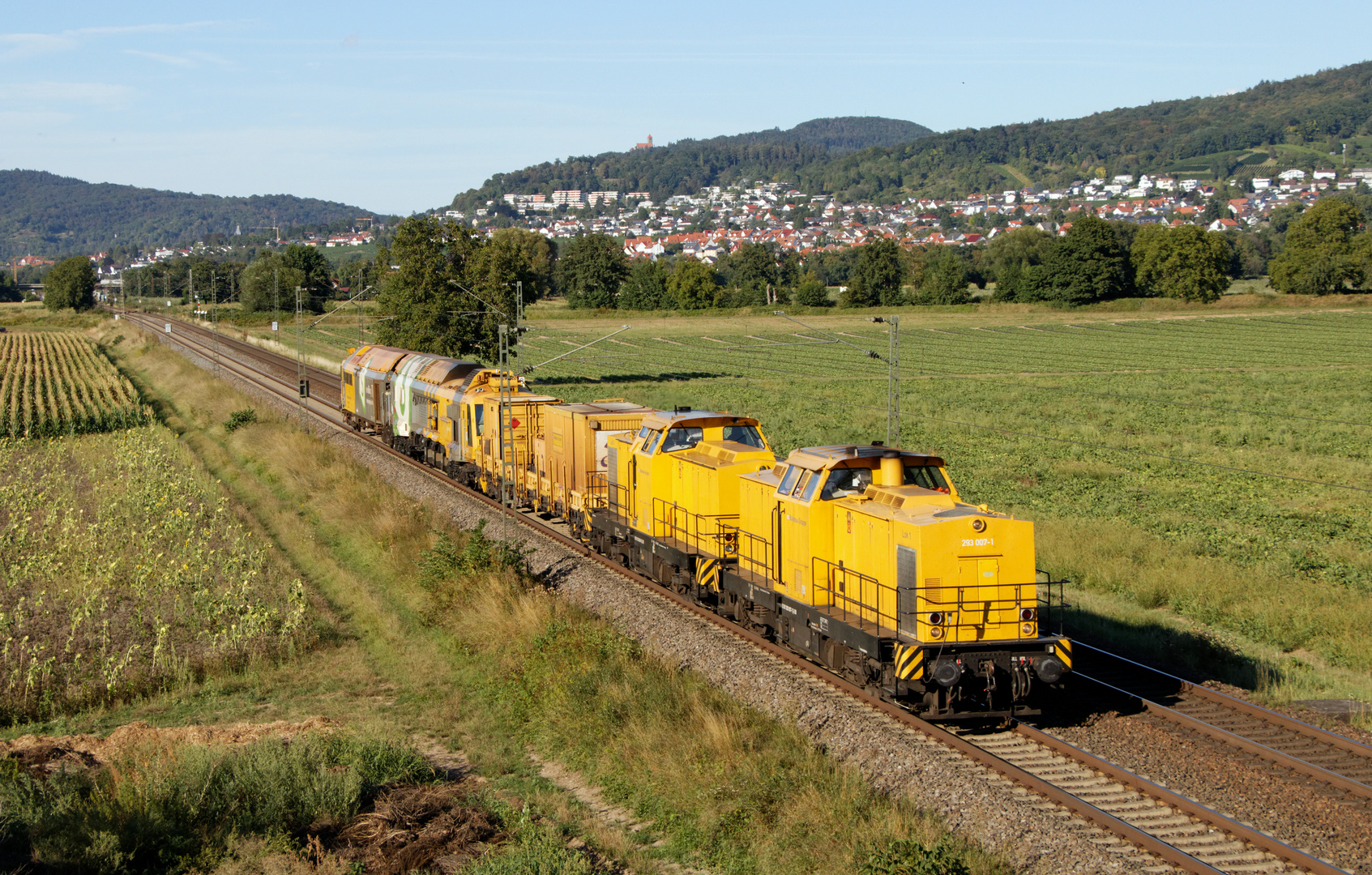 Bauzug an der Bergstraße