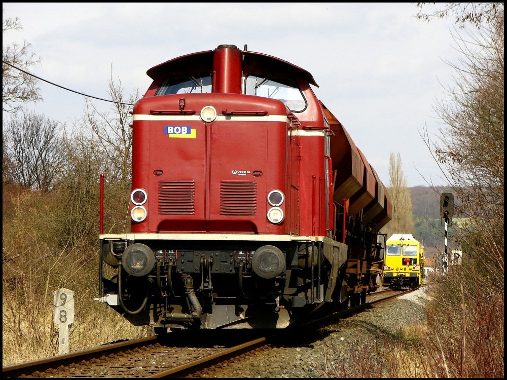 Bauzug auf der Erfttalbahn