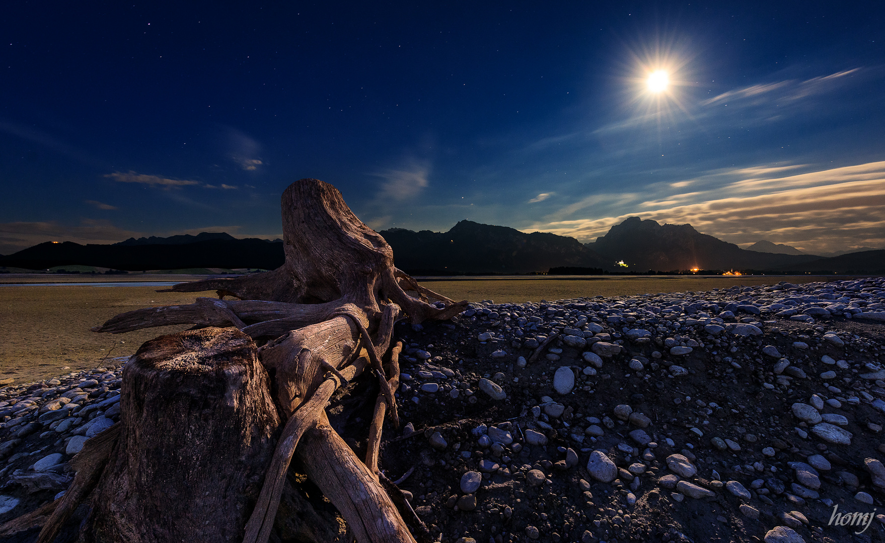 "Bavarian Desert in the Moonlight"