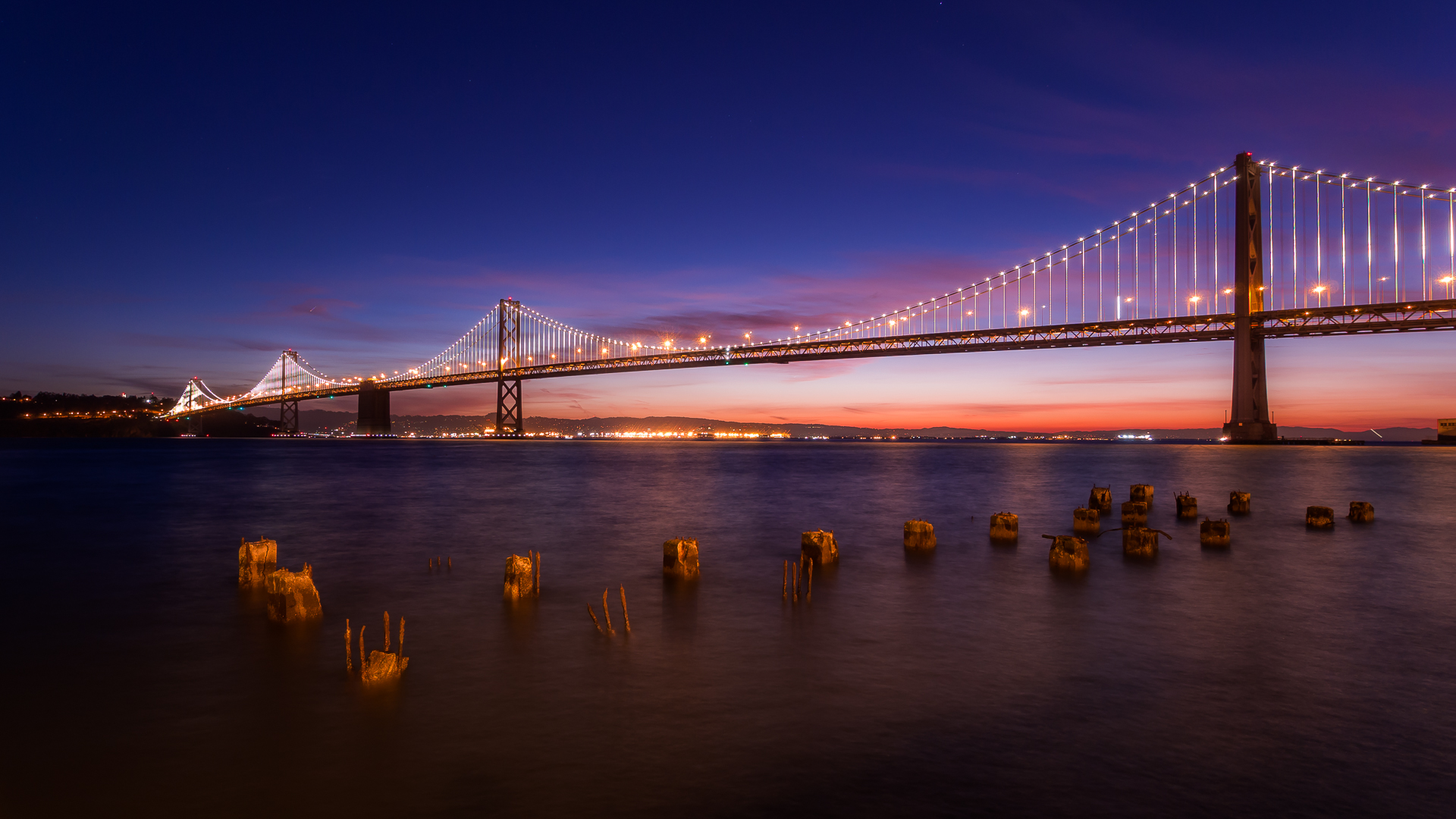 Bay Bridge Lights Foto & Bild world, california, san francisco Bilder