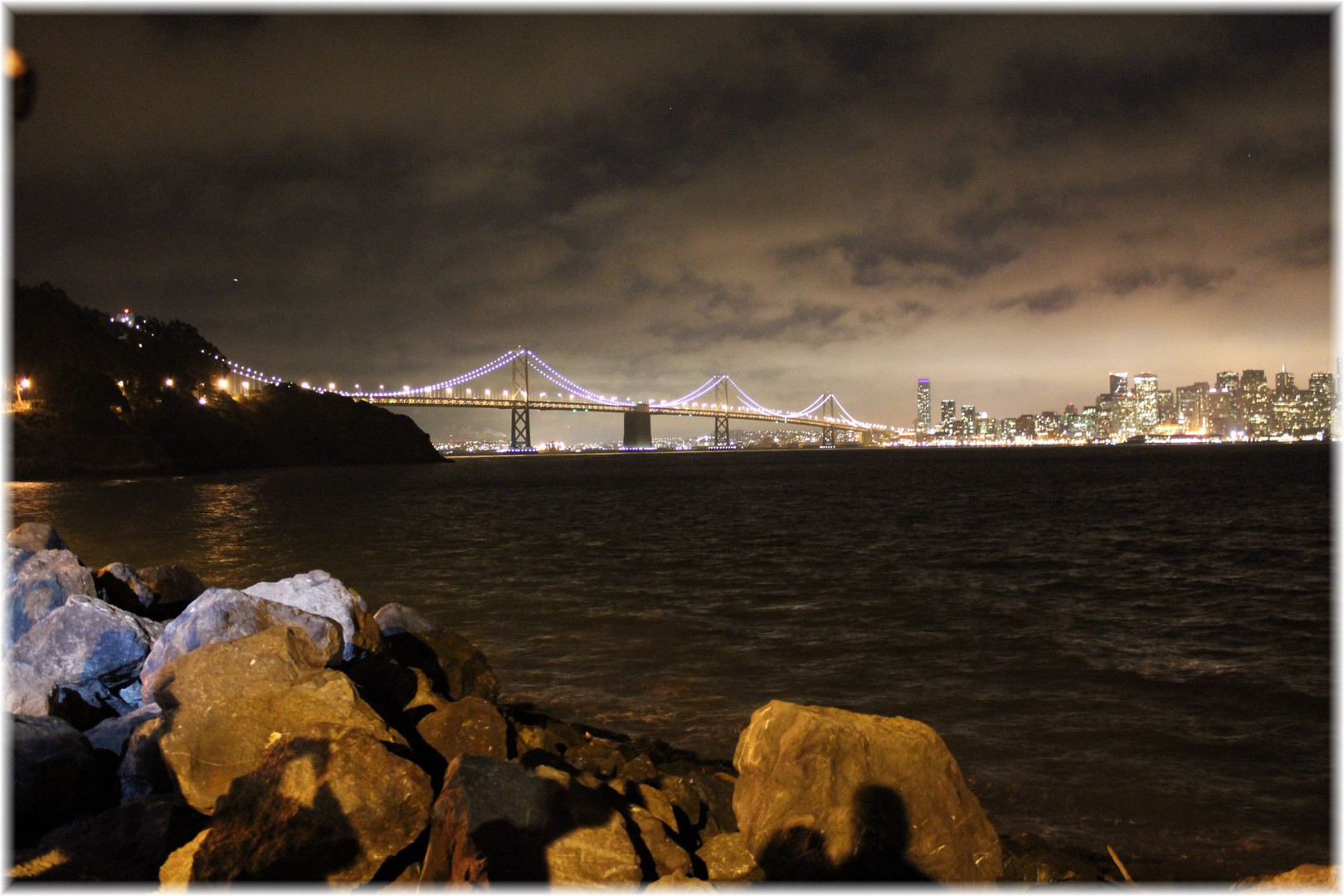 Bay Bridge San Francisco Bei Nacht Foto Bild North America United States California Bilder Auf Fotocommunity