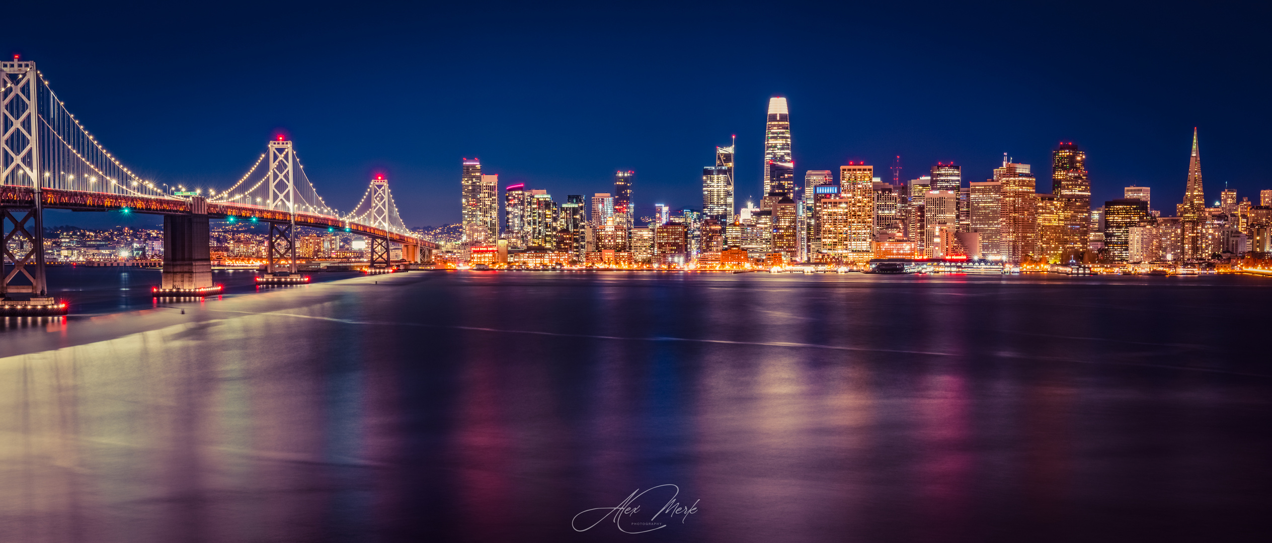 Bay Bridge with San Francisco Skyline