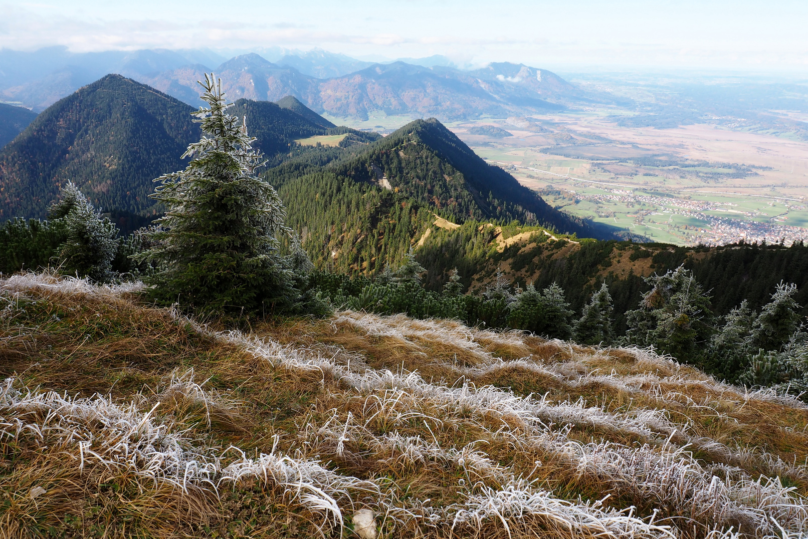 Bayerische Alpen: Ein kalter Morgen am Heimgarten