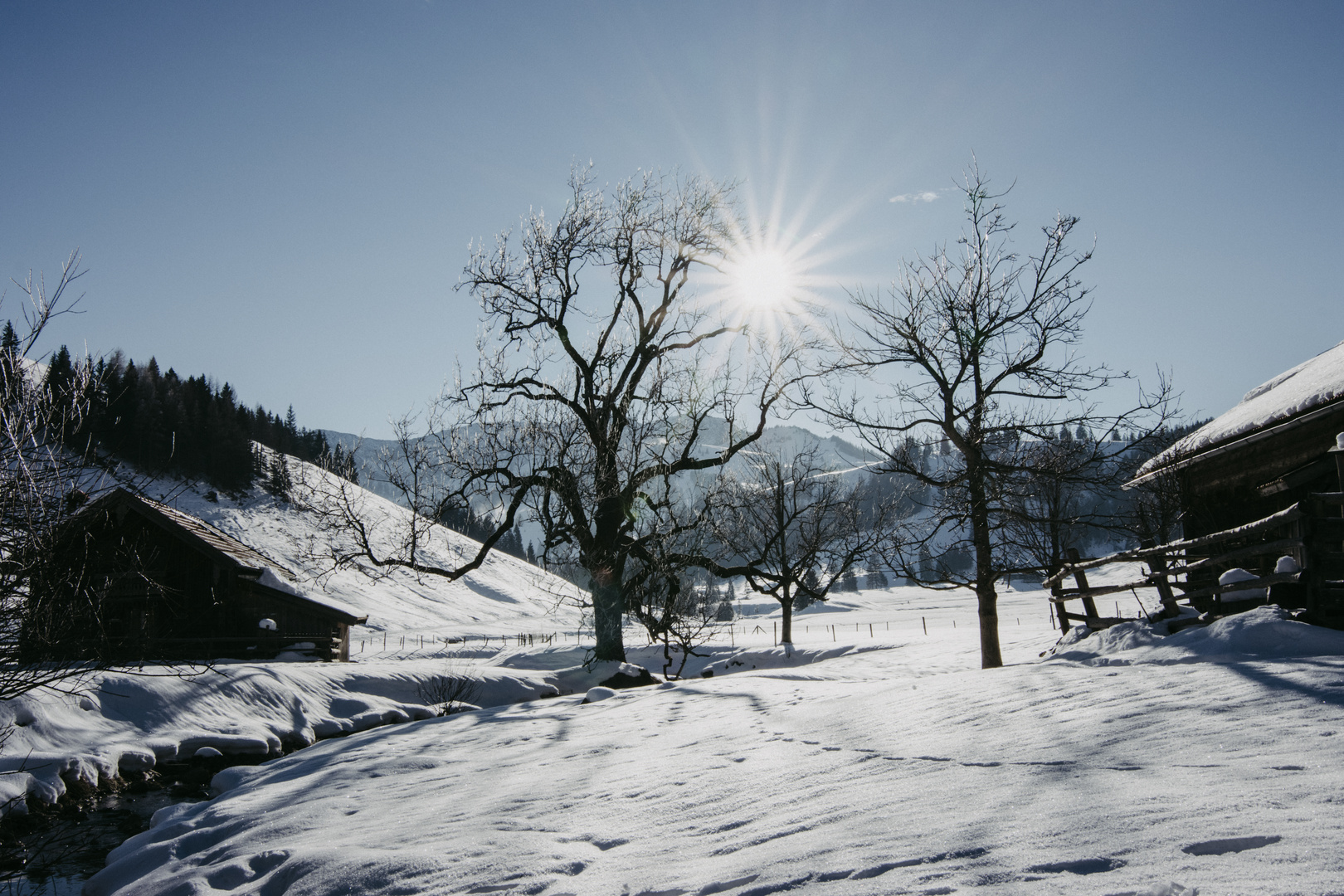 Bayerische Winterlandschaft