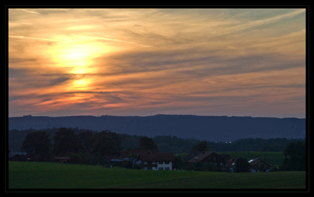 Bayerischer Bilderbuchuntergang