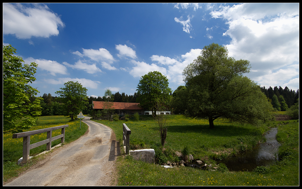 Bayerischer Frühling, ländliche Idylle