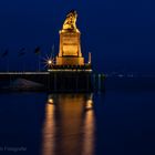 Bayerischer Löwe am Abend