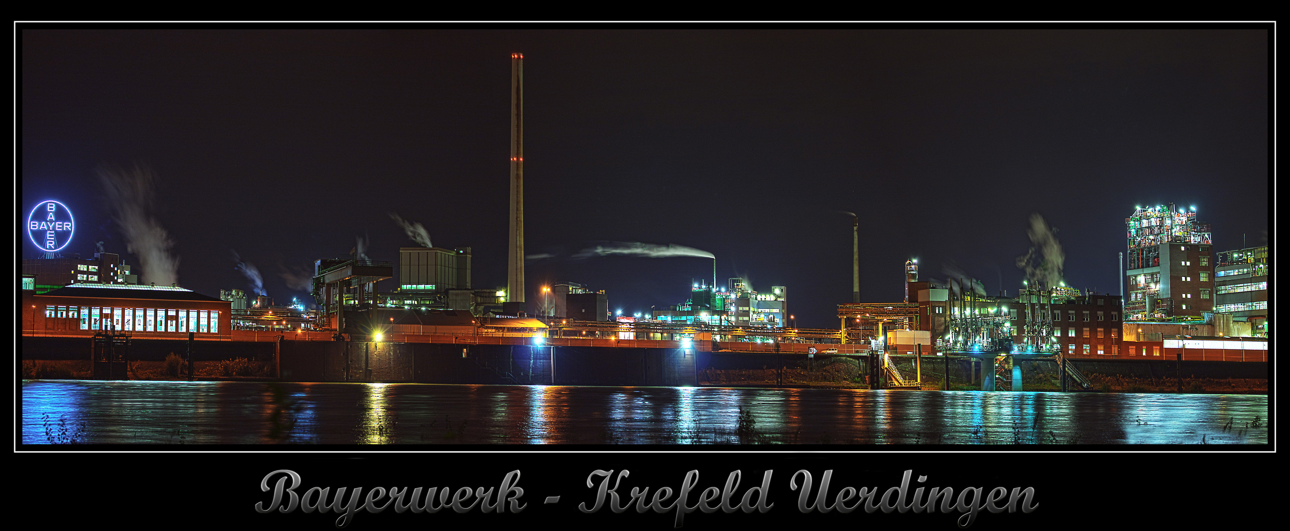 Bayerwerk Krefeld Uerdingen Foto Bild Industrie Und Technik Industrie Nachts Industriefotografie Bilder Auf Fotocommunity