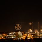 Bayerwerk Leverkusen bei Nacht