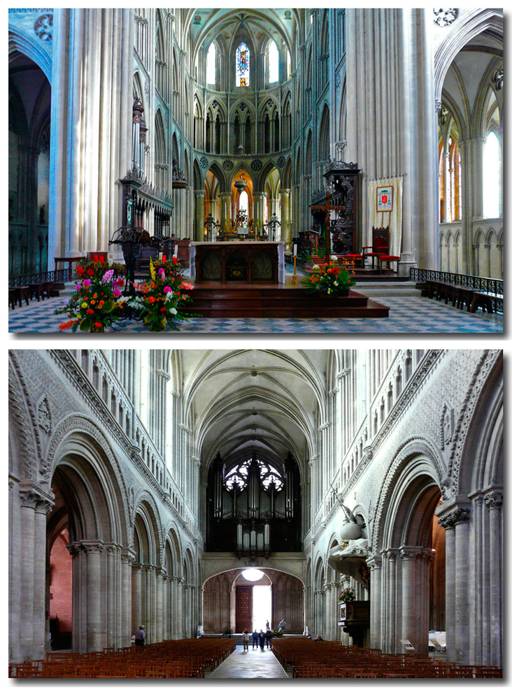 Bayeux - Kathedrale - Apsis - Orgel -