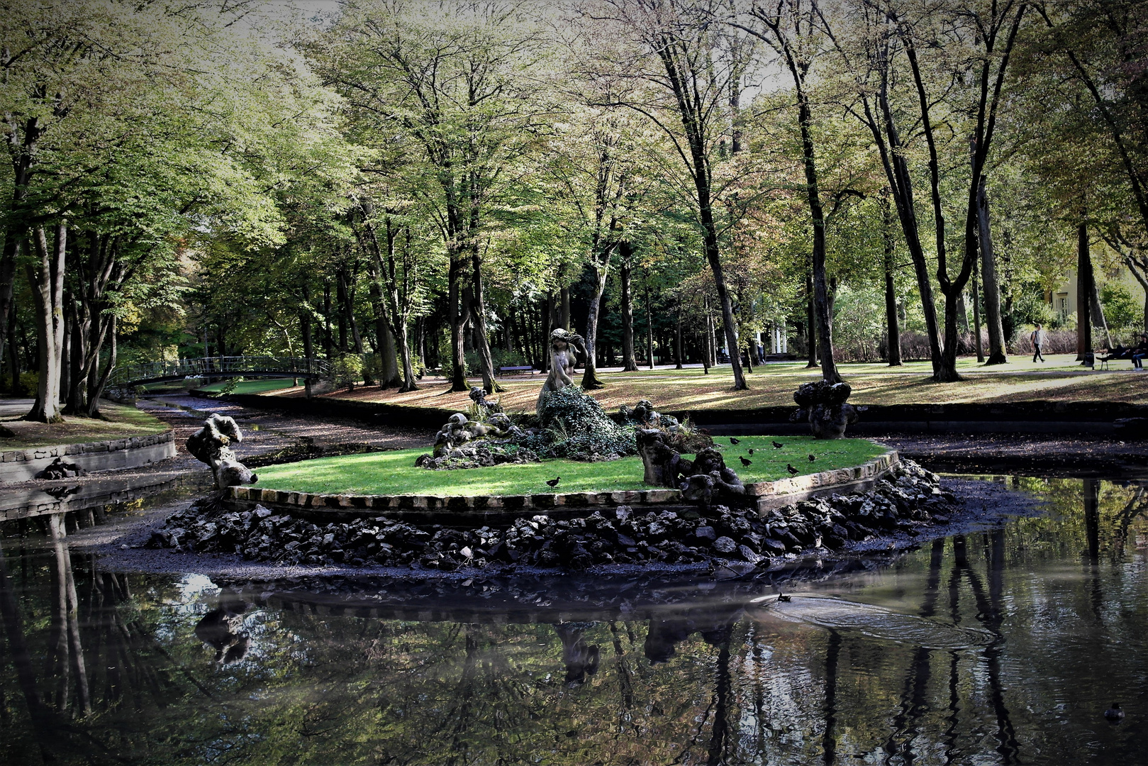 Bayreuth Hofgarten zur Mittagszeit  6.10.18