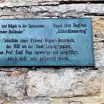 Bayreuth Infotafel: Teile  geplantes Denkmal Richard Wagner