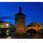 Bayrische Impressionen " Bamberg - altes Rathaus bei Nacht... "