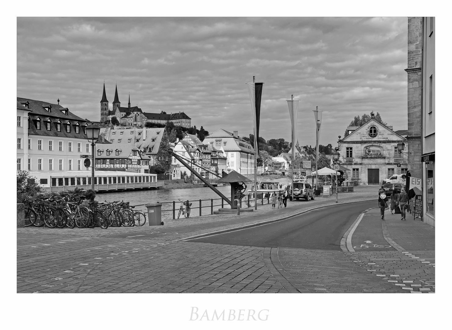 Bayrische Impressionen " Bamberg - blick zur Klosterkirche vom Kloster Michaelsberg..."