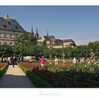 Bayrische Impressionen " Bamberg - Rosengarten... der Neuen Residenz..."