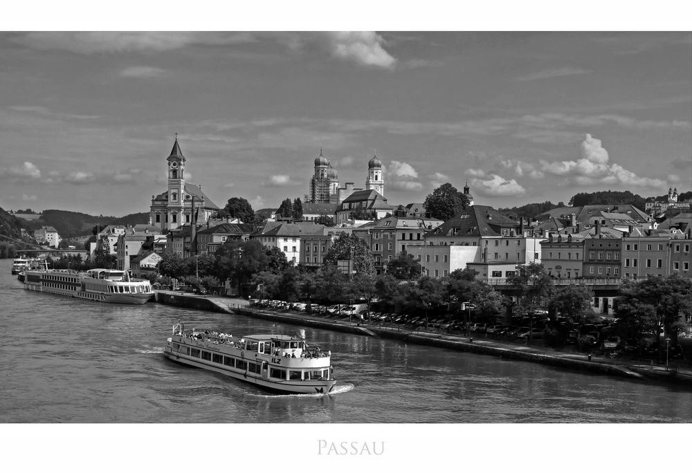 Bayrische Impressionen " Blick, auf Passau..... "