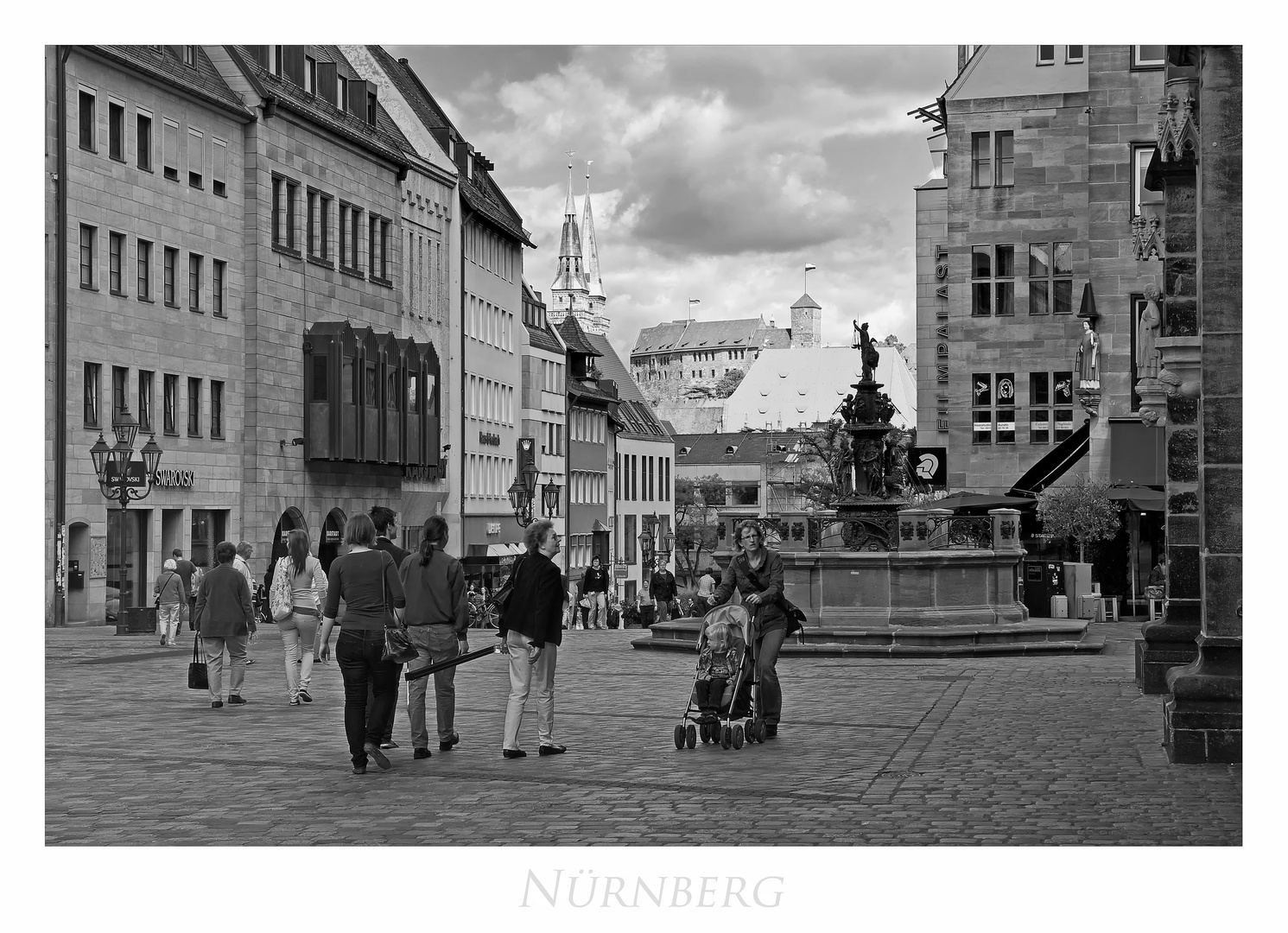 Bayrische Impressionen " Nürnberg, der Blick zur Burg...."