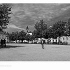 Bayrische Impressionen " Passau...Blick vom St. Stephansdom, zum Domplatz "