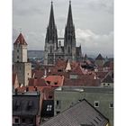 Bayrische Impressionen " Regensburg, der Blick zum DOM"