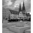 Bayrische Impressionen " Regensburg - der Blick zum Dom - St. Peter "