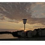 Bayrische Impressionen " Regensburg im Sonnenuntergang "