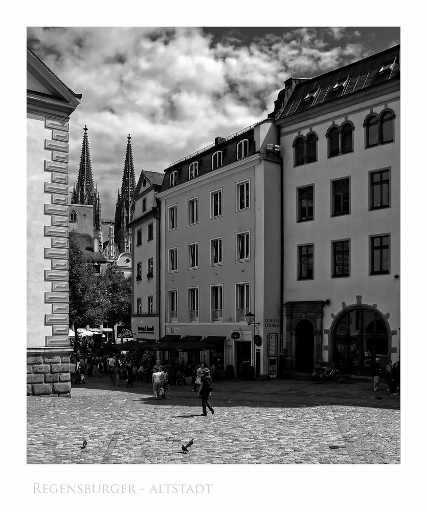 Bayrische Impressionen " Regensburger Altstadt..."