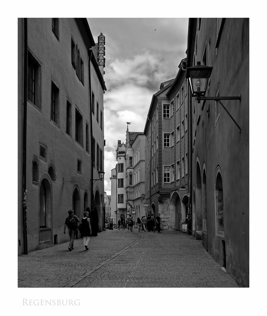 Bayrische Impressionen " Regensburger - Altstadt