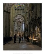 Bayrische Impressionen " Regensburger Dom - St. Peter, Blick zur Sailer-Kapelle "