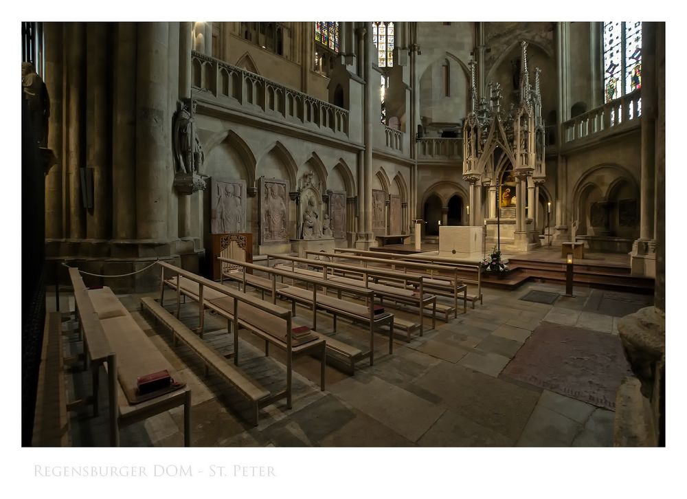 Bayrische Impressionen " Regensburger Dom - St. Peter.....Sailer-Kapelle "