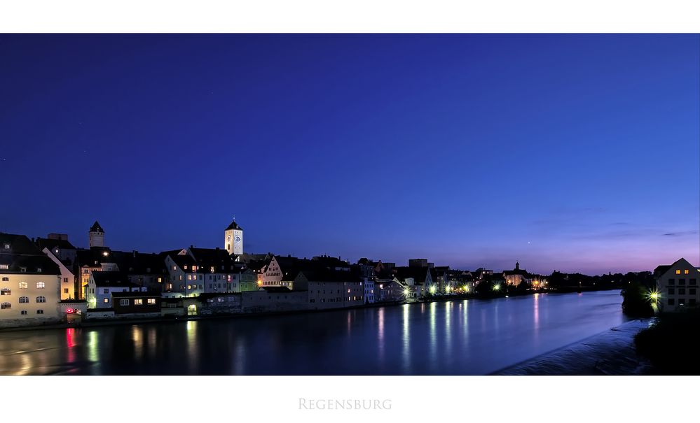 Bayrische Impressionen " Regensburger Skyline "