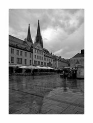 Bayrische Impressionen " Regensburger - Stadtansichten im Regen "