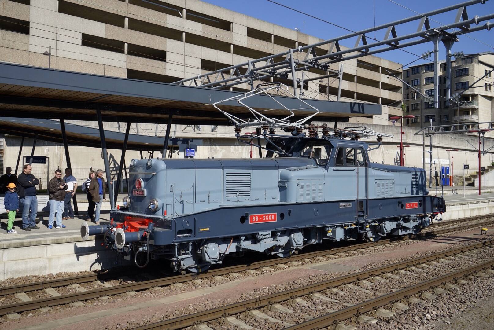 BB 3608 im Bahnhof Luxemburg