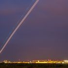 BBI Flugplatz Berlin Brandenburg bei Nacht