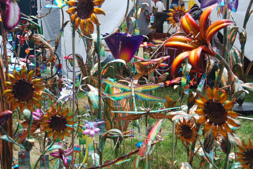 Metal Flowers by Tom Priestley 