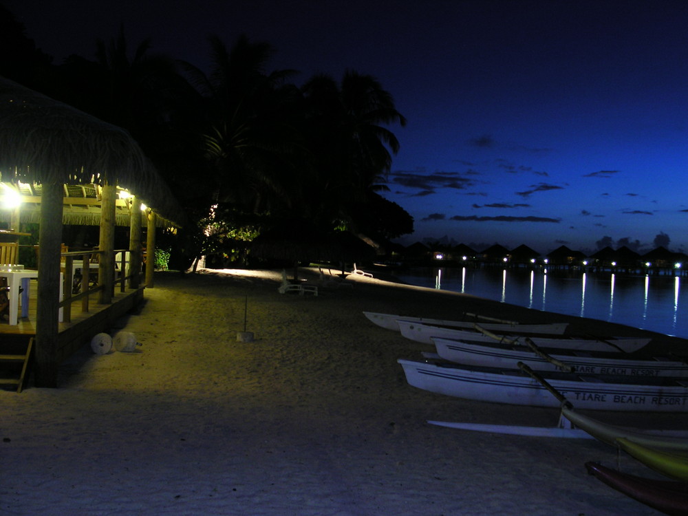 Beach Bar At Night