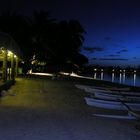 Beach Bar At Night