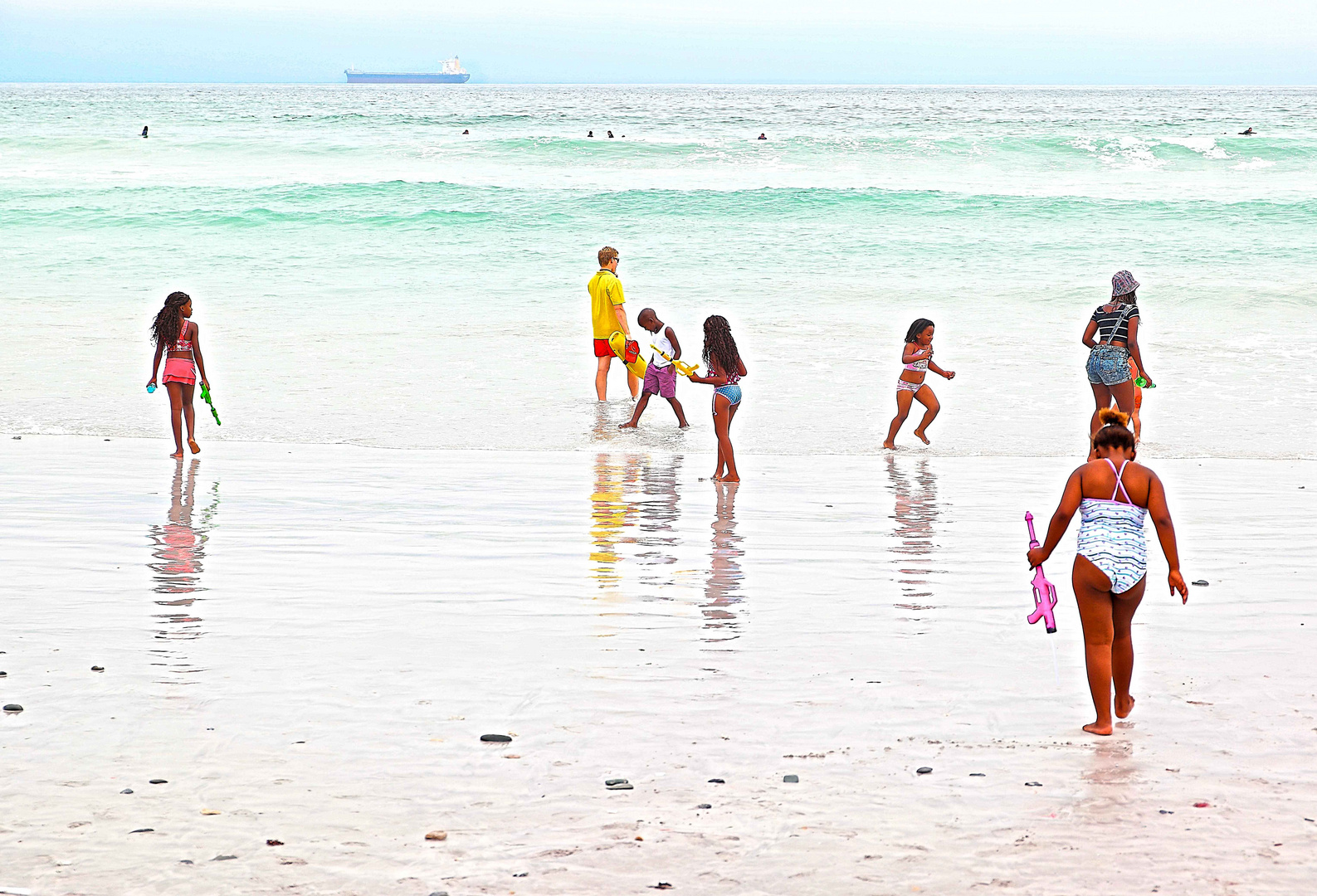 beach crowd